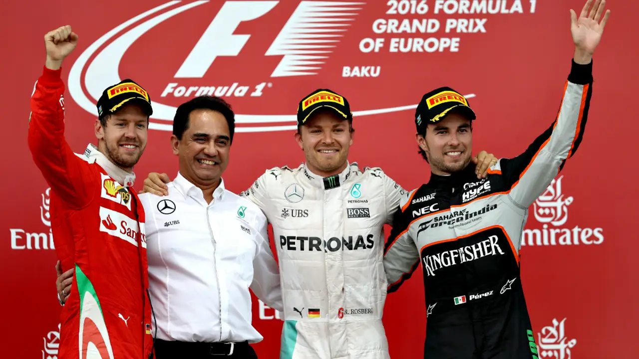 Podio del GP de Europa 2016