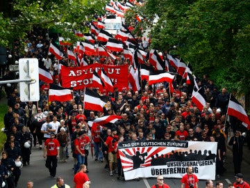 Manifestación de ultraderechistas en Alemania