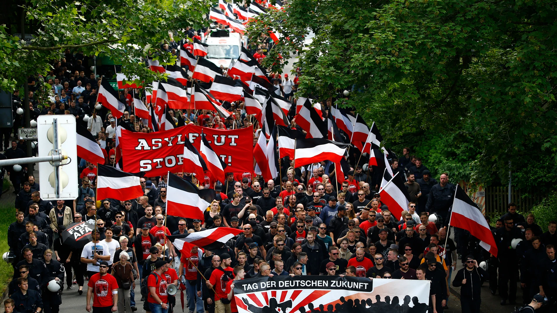 Manifestación de ultraderechistas en Alemania Manifestación de ultraderechistas en Alemania