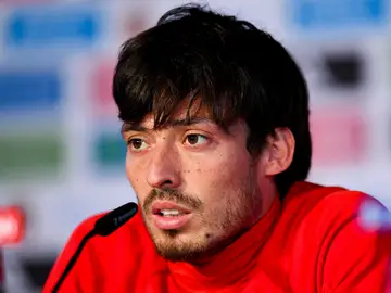 Silva, en rueda de prensa Silva, en rueda de prensa