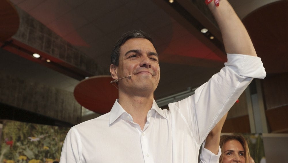 Pedro Sánchez en un acto en Zaragoza