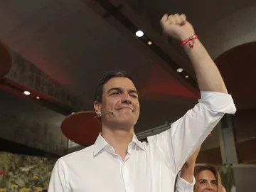 Pedro Sánchez en un acto en Zaragoza Pedro Sánchez en un acto en Zaragoza