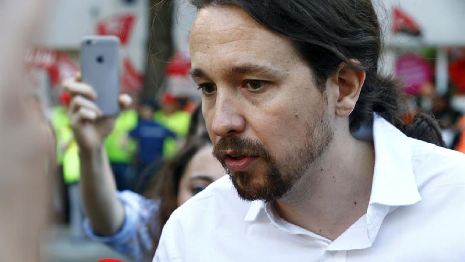 El l&iacute;der de Unidos Podemos, Pablo Iglesias.