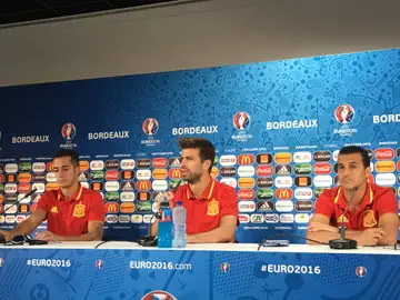 Lucas Vázquez, Piqué y Pedro Lucas Vázquez, Piqué y Pedro