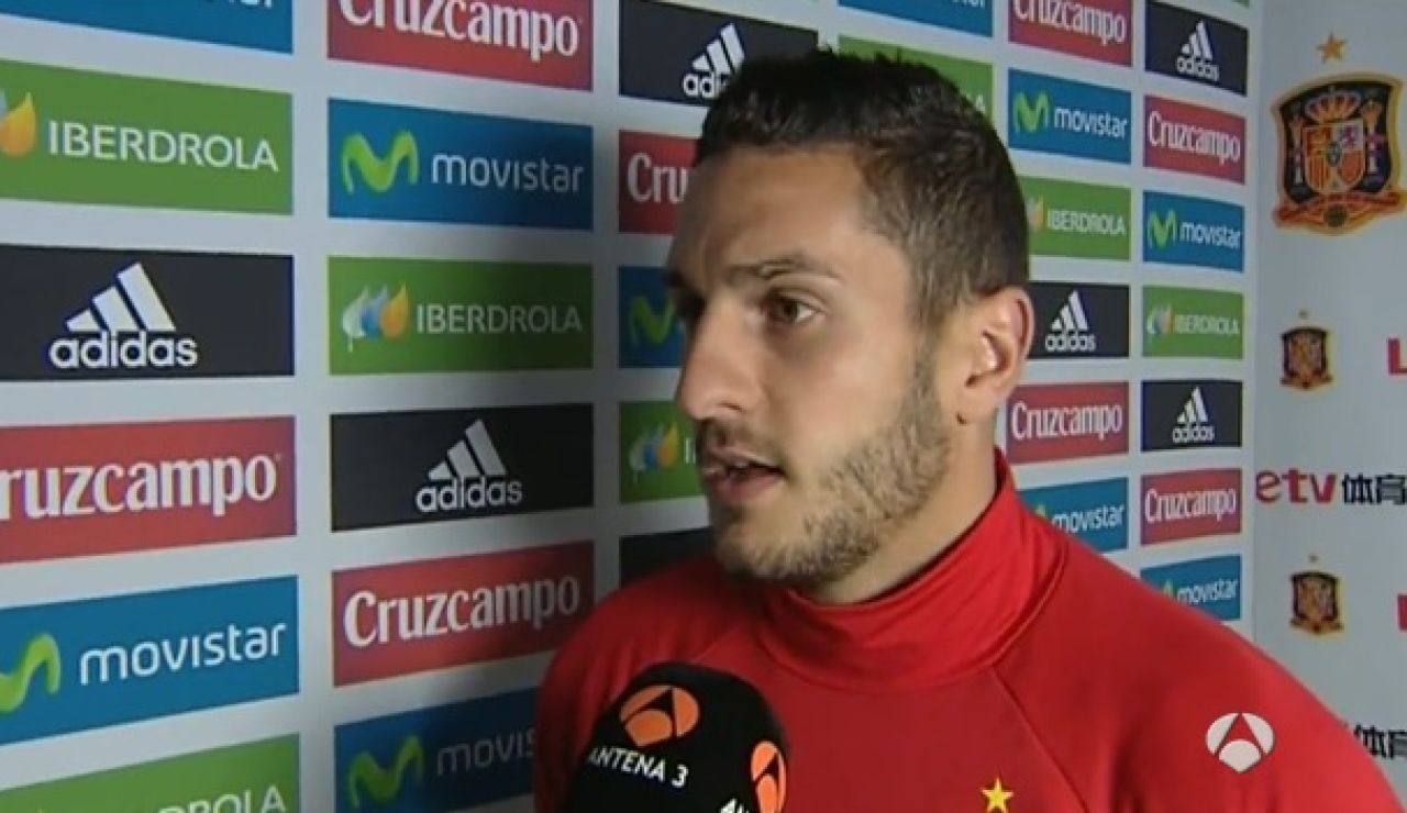 Koke en declaraciones con Antena 3 Koke en declaraciones con Antena 3