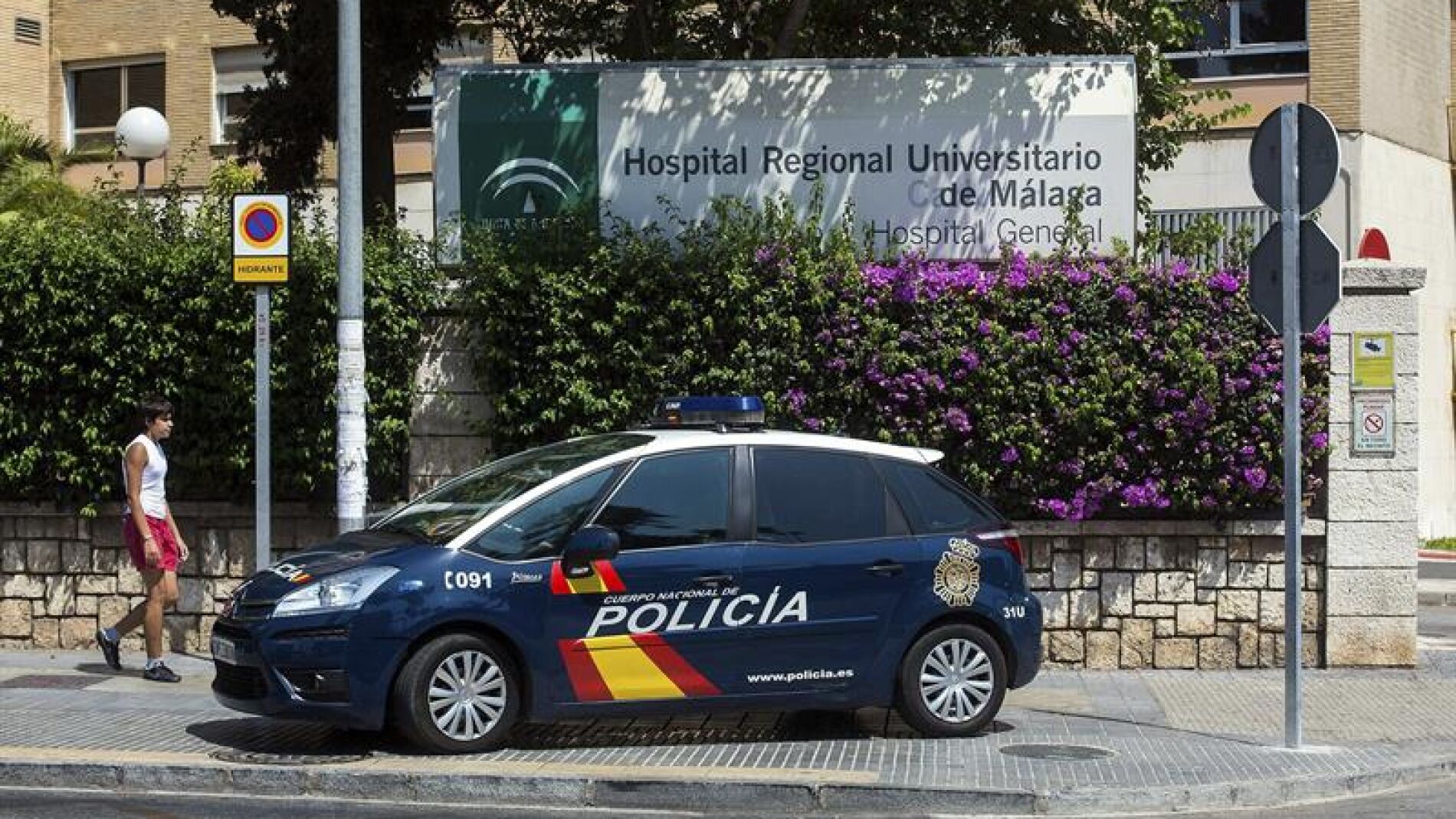Coche de la Polic&iacute;a Nacional.