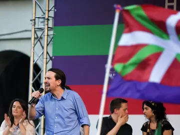 Pablo Iglesias en un acto en Vitoria Pablo Iglesias en un acto en Vitoria