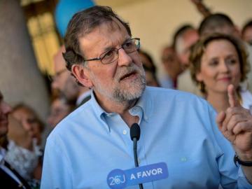 El presidente del Partido Popular y presidente del Gobierno en funciones, Mariano Rajoy