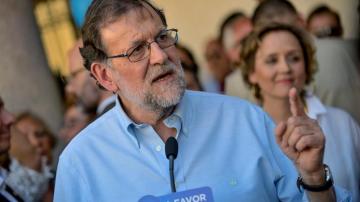 El presidente del Partido Popular y presidente del Gobierno en funciones, Mariano Rajoy