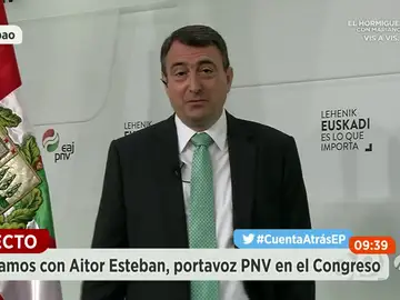 Frame 18.671177 de: Esteban (PNV) sobre los pactos postelectorales: "Habrá que ver qué lineas rojas se tienen que tragar quiénes" Frame 18.671177 de: Esteban (PNV) sobre los pactos postelectorales: "Habrá que ver qué lineas rojas se tienen que tragar quiénes"
