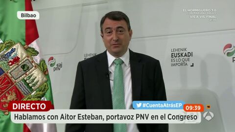 Frame 18.671177 de: Esteban (PNV) sobre los pactos postelectorales: "Habr&aacute; que ver qu&eacute; lineas rojas se tienen que tragar qui&eacute;nes"