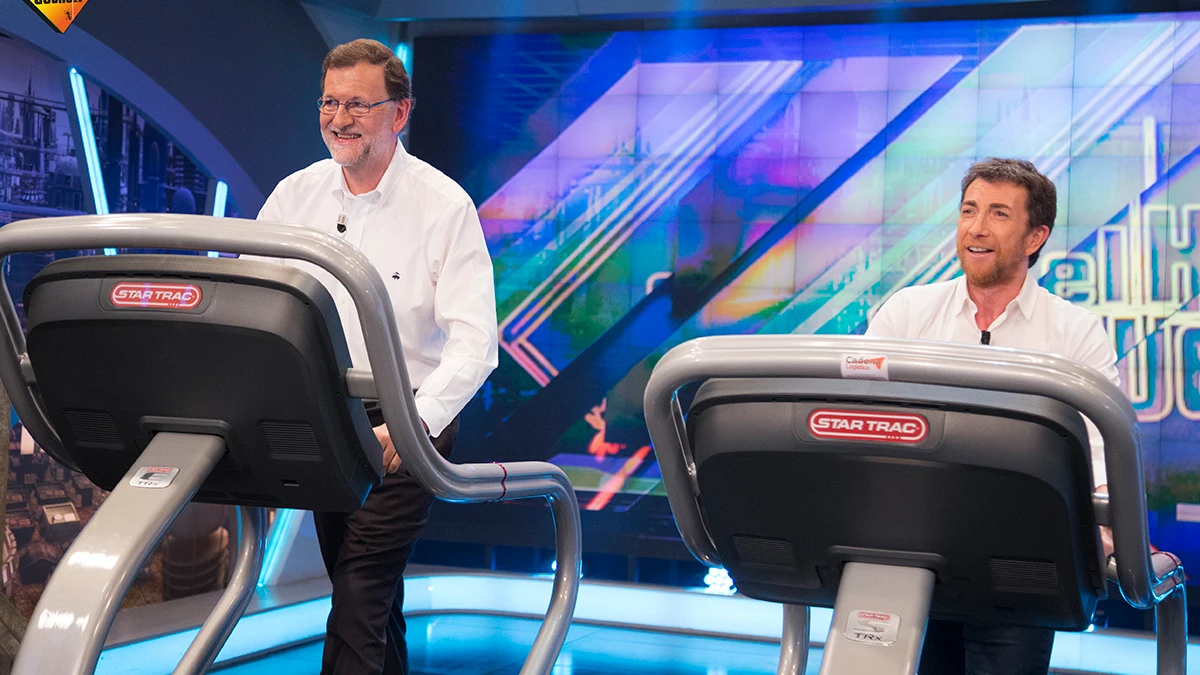 Rajoy demuestra cuánto sabe de España sobre una cinta de correr