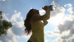 Beber agua Correr y fitness
