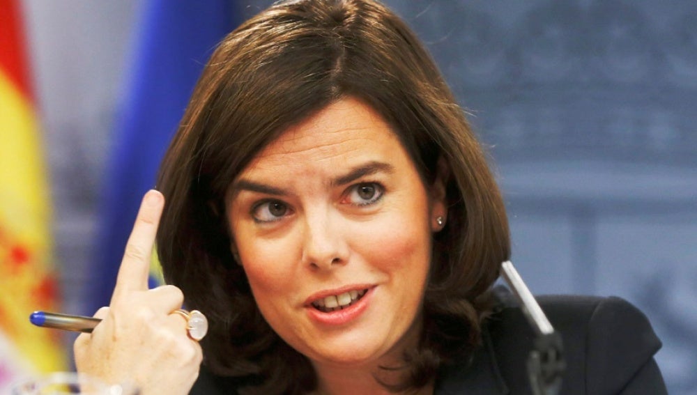 Soraya Sáenz de Santamaría, vicepresidenta del Gobierno en funciones