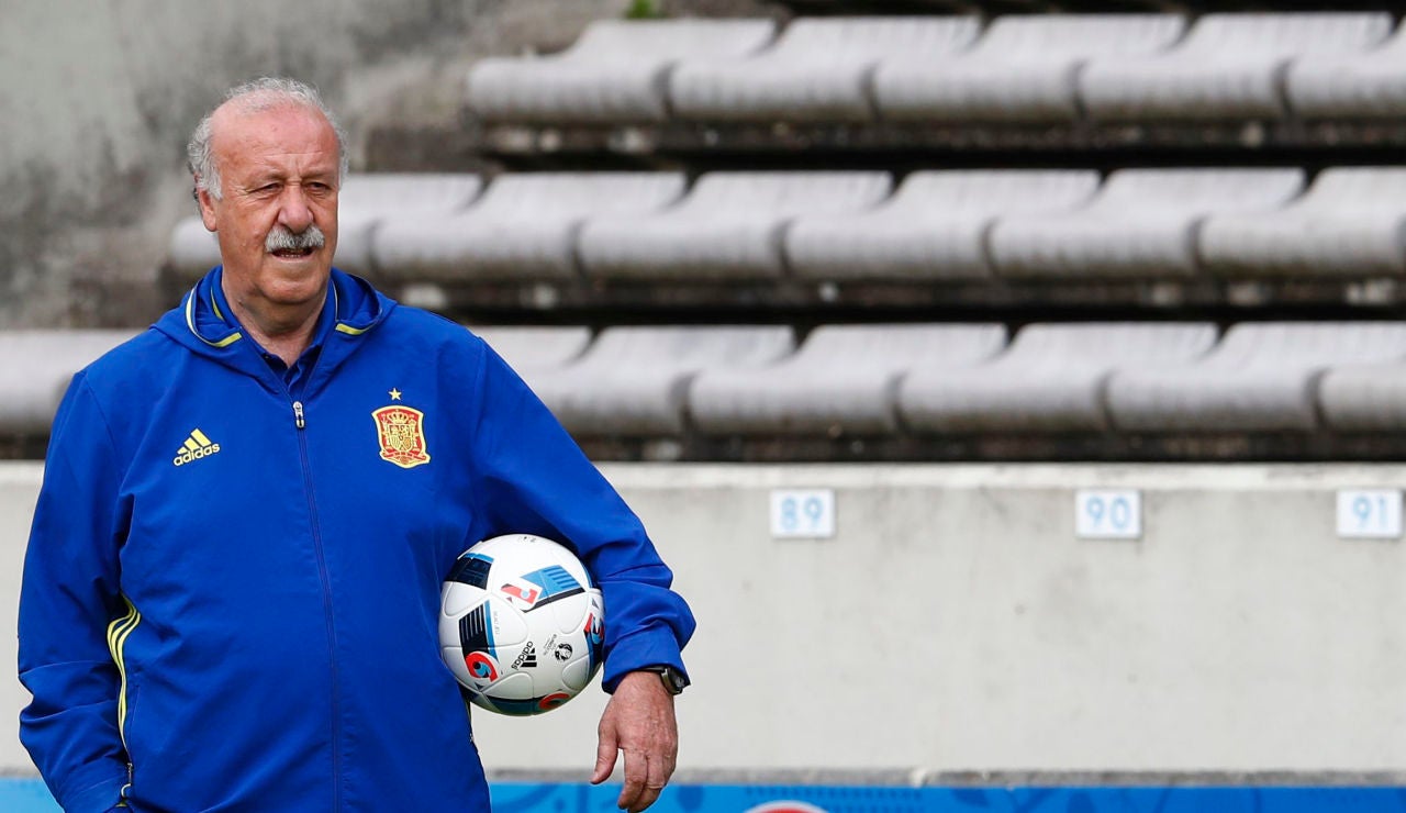 Vicente del Bosque, durante la Euro 2016 Vicente del Bosque, durante la Euro 2016