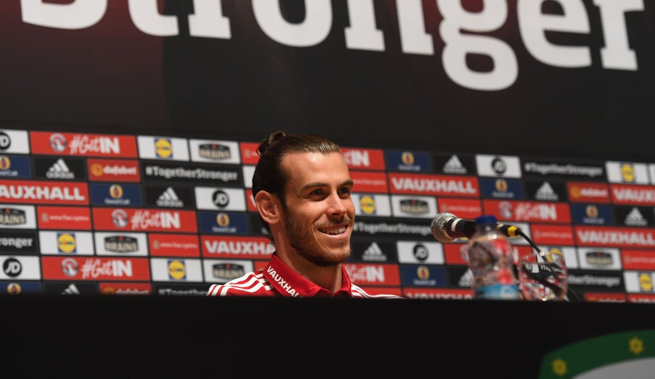 Gareth Bale, en rueda de prensa Gareth Bale, en rueda de prensa