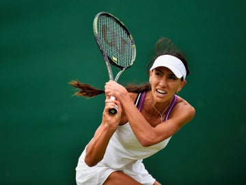 Pivonarova, durante las rondas previas de Wimbledon Pivonarova, durante las rondas previas de Wimbledon