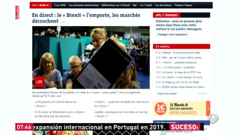 Frame 10.796678 de: La prensa internacional se hace eco de la decisi&oacute;n de los brit&aacute;nicos de salir de la UE
