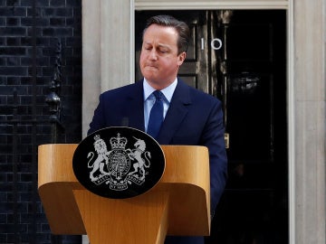 David Cameron, durante la comparecencia en la que ha anunciado su dimisión