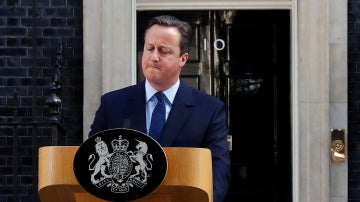 David Cameron, durante la comparecencia en la que ha anunciado su dimisión
