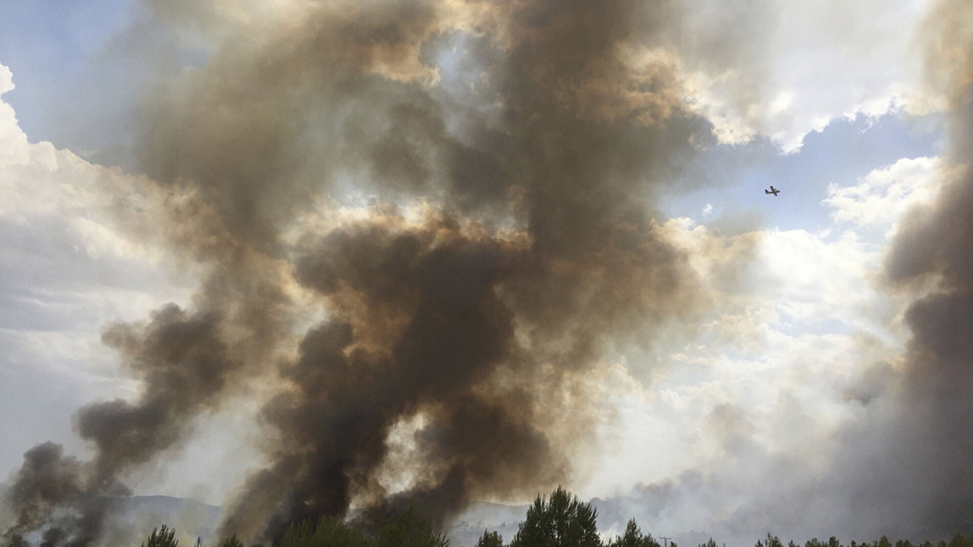 Incendio en la Sierra de Quebradas