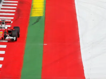 Sebastian Vettel, rodando en el GP de Austria Sebastian Vettel, rodando en el GP de Austria