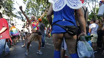Asistentes a la marcha del Orgullo Gay en Madrid Asistentes a la marcha del Orgullo Gay en Madrid