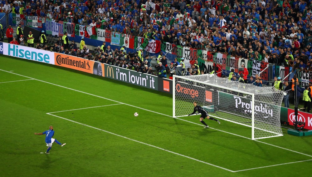 El penalti que Zaza mandó a las nubes contra Alemania