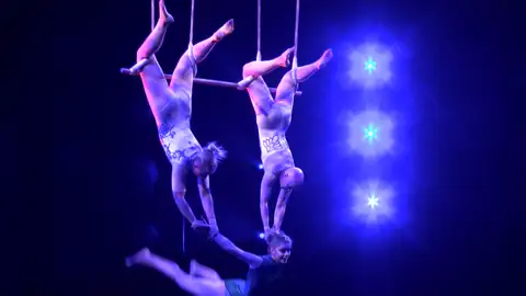 Scalada visión, de Cirque du Soleil Scalada visión, de Cirque du Soleil