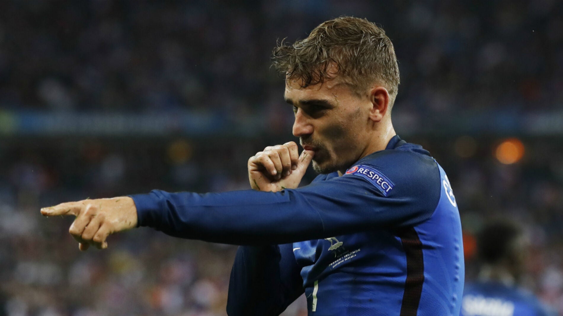 Griezmann celebra un gol