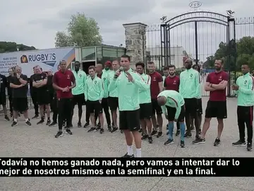 Cristiano habla a su afición Cristiano habla a su afición