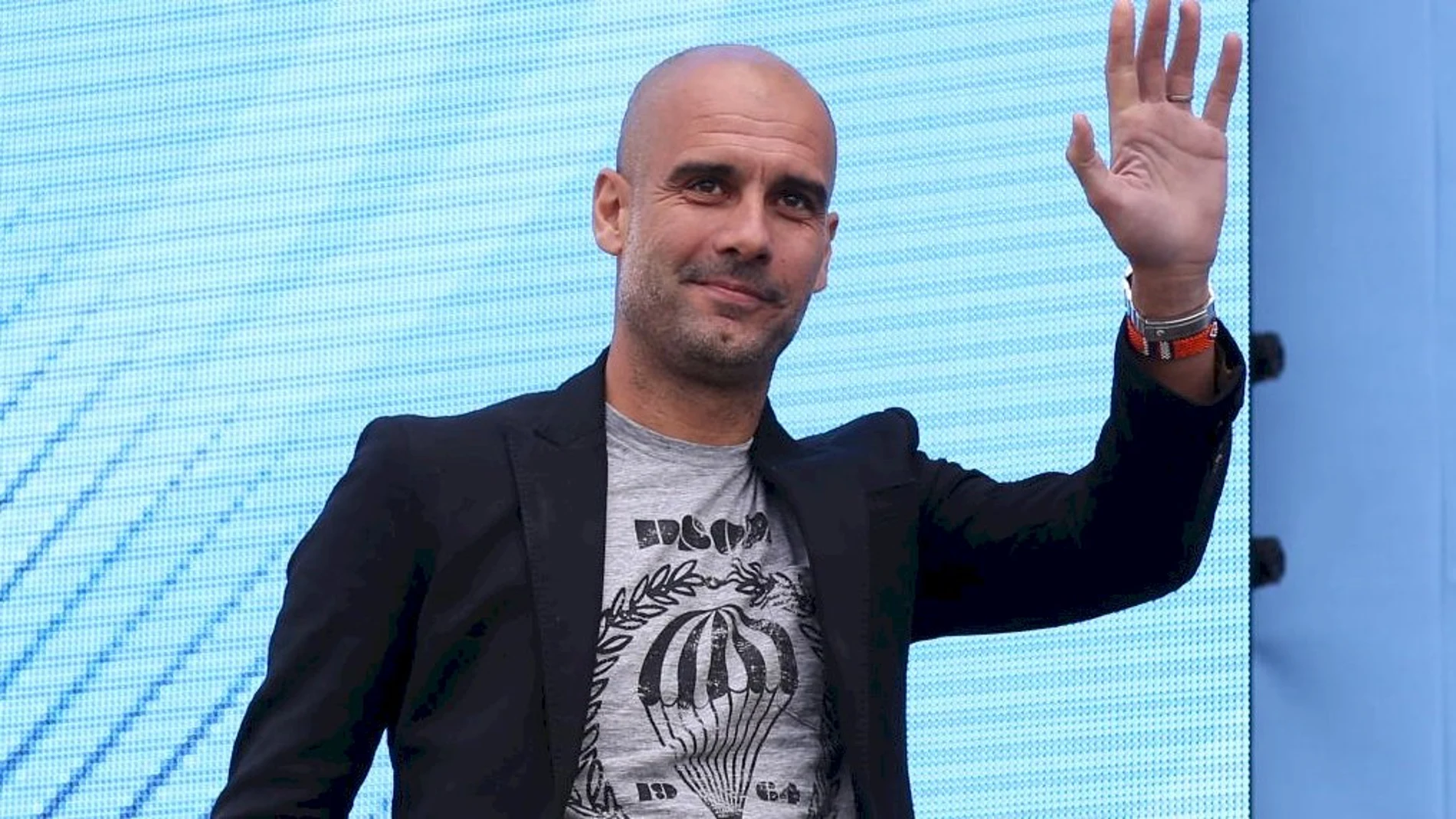 Pep Guardiola durante su presentación como técnico del City Pep Guardiola durante su presentación como técnico del City