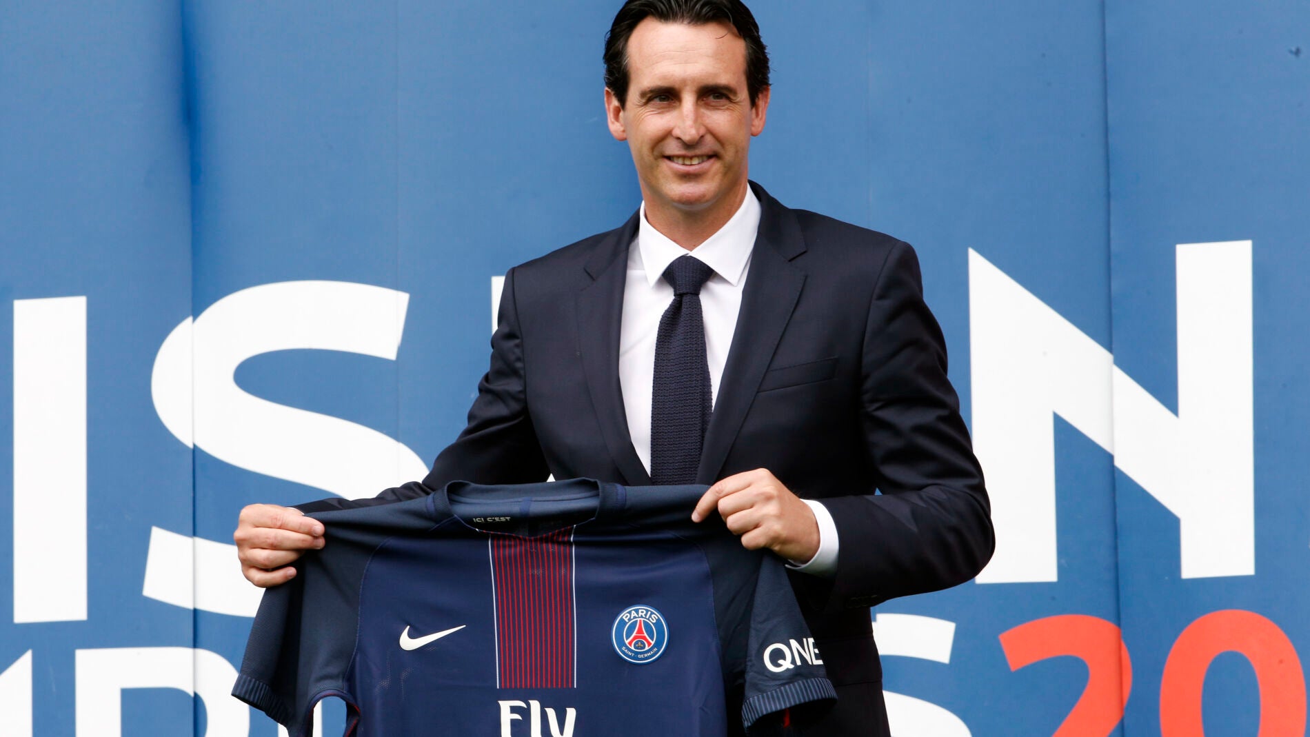 Unai Emery, en su presentaci&oacute;n como entrenador del PSG