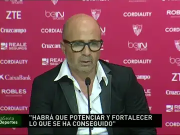 Sampaoli, presentado como técnico sevillista Sampaoli, presentado como técnico sevillista