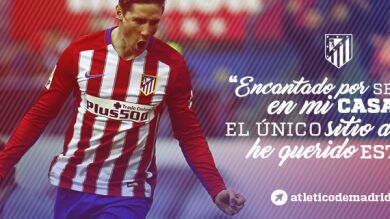 Fernando Torres renueva con el Atlético de Madrid por una temporada