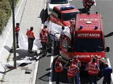 Accidente de tráfico con dos fallecidos en Zizur, Navarra. Accidente de tráfico con dos fallecidos en Zizur, Navarra.
