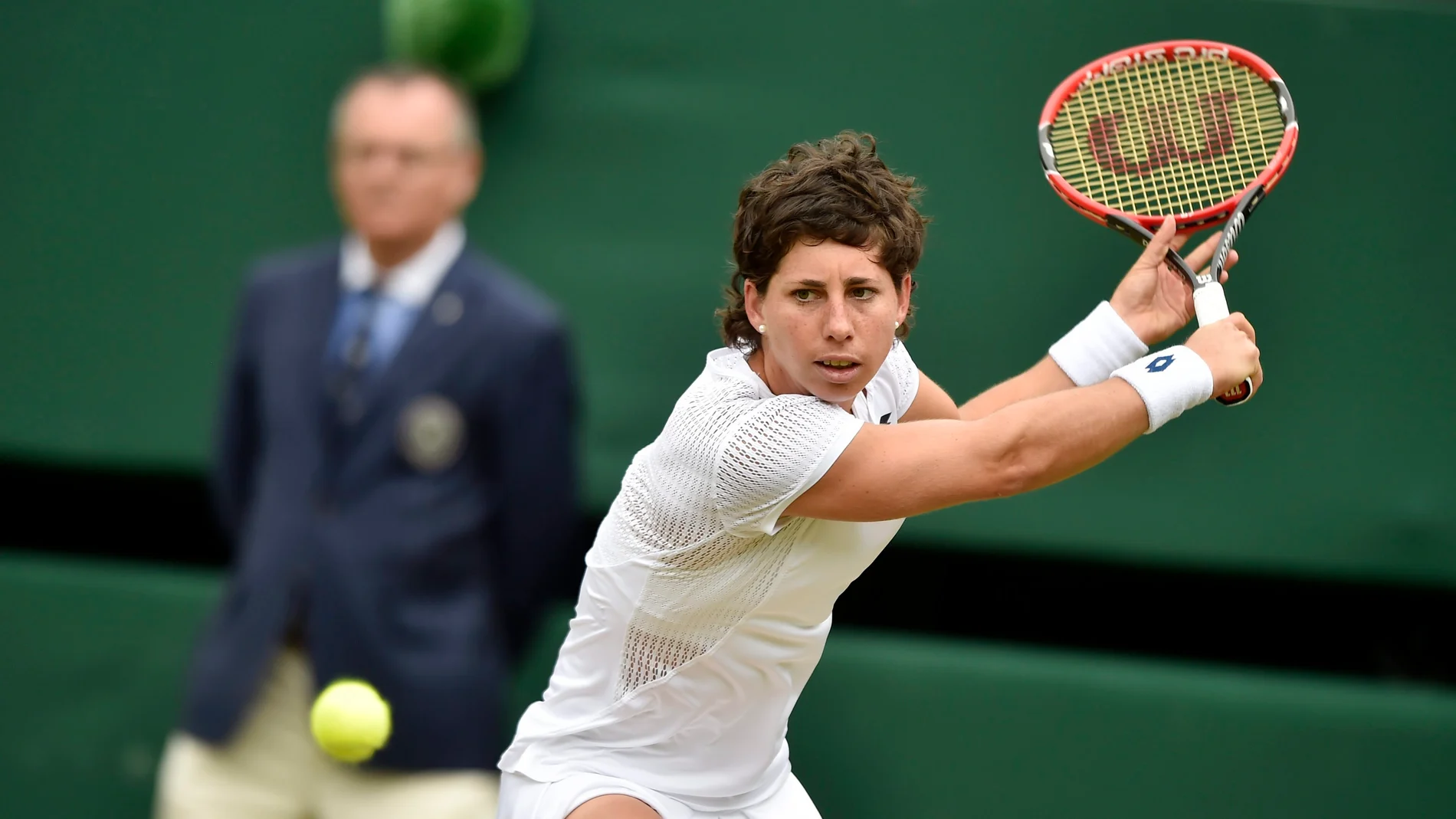 Carla Suárez, eliminada en los octavos de Wimbledon Carla Suárez, eliminada en los octavos de Wimbledon