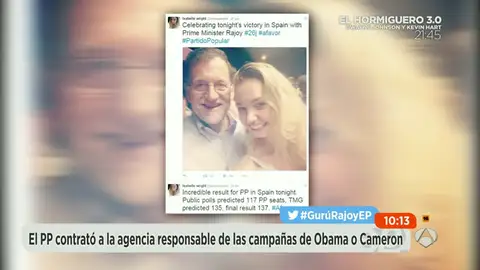 Frame 44.558901 de: Isabelle Wrigth, la gurú que impulsó la campaña de Mariano Rajoy para el 26-J Frame 44.558901 de: Isabelle Wrigth, la gurú que impulsó la campaña de Mariano Rajoy para el 26-J