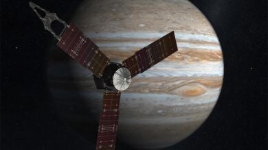 La nave espacial Juno llega a Júpiter tras cinco años de viaje para estudiar el planeta