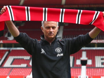 Jose Mourinho, en su presentación en Old Trafford