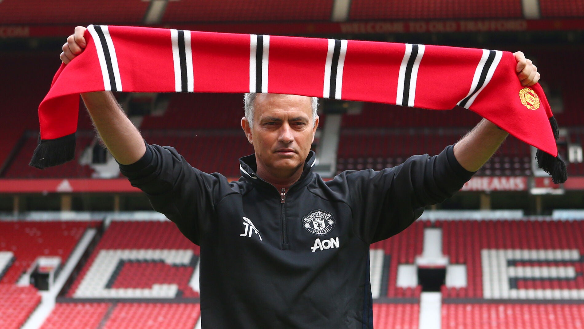 Jose Mourinho, en su presentaci&oacute;n en Old Trafford