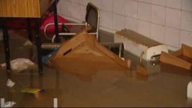 Una fuerte tormenta provoca el caos en Calatayud