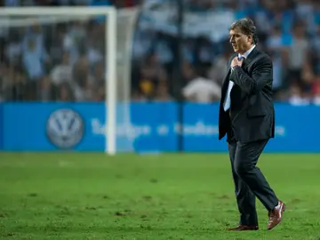 Gerardo 'Tata' Martino, en un partido de Argentina Gerardo 'Tata' Martino, en un partido de Argentina