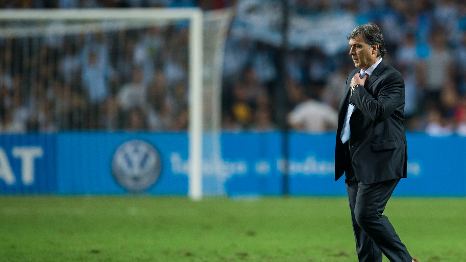 Gerardo 'Tata' Martino, en un partido de Argentina