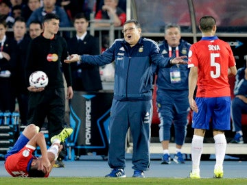 Gerardo 'Tata' Martino, en la final de la Copa América ante Chile