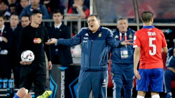 Gerardo 'Tata' Martino, en la final de la Copa América ante Chile