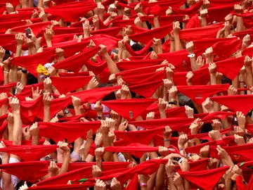 Pañuelo rojo de San Fermín. Pañuelo rojo de San Fermín.