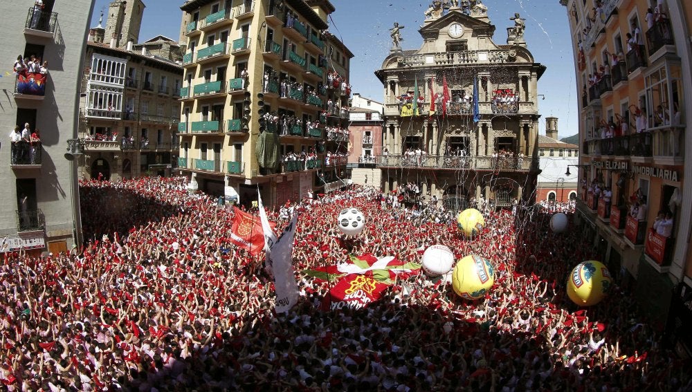 Chupinazo en Pamplona