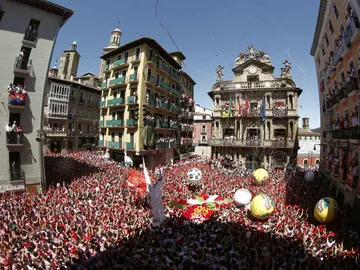 Chupinazo en Pamplona Chupinazo en Pamplona