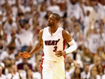 Wade, en un partido de los Miami Heat Wade, en un partido de los Miami Heat